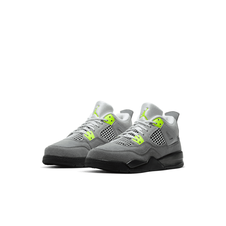 Air Jordan 4 Retro SE 95 Neon (PS) Angle 2