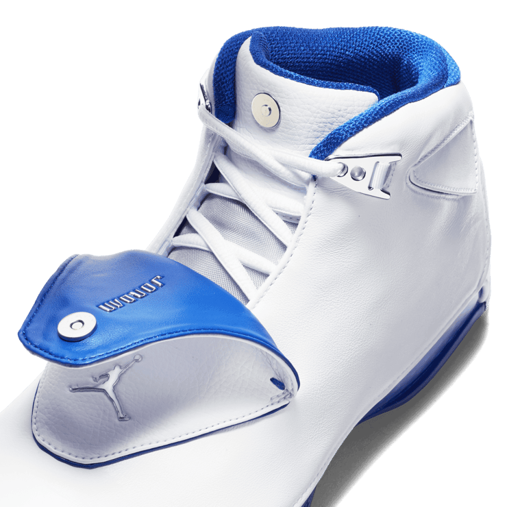 Air Jordan 18 Retro White Sport Royal Angle 4