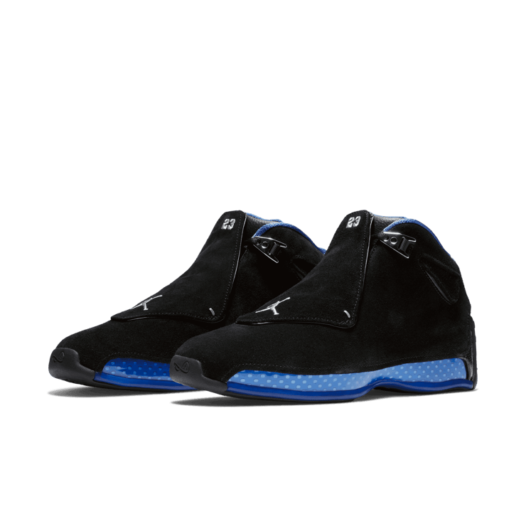 Air Jordan 18 Retro Black Sport Royal (2018) Angle 2