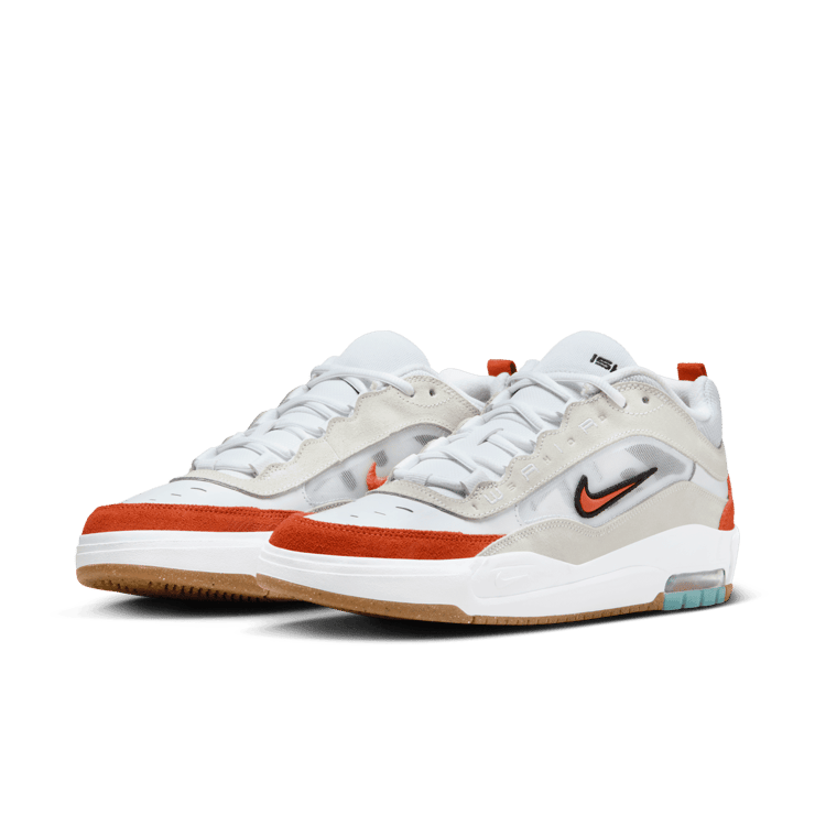 Nike SB Air Max Ishod White Orange Angle 2