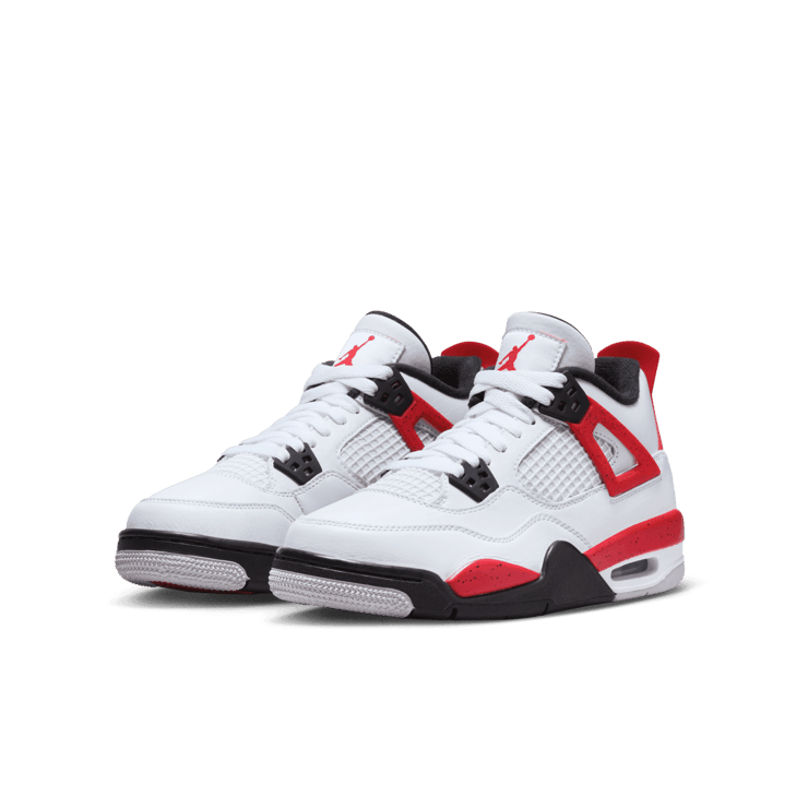 スニーカー Nike Air Jordan 4 Retro Red Cement 408452-161 Air Jordan 4 Retro Red Cement (GS) - 408452-161 Raffles