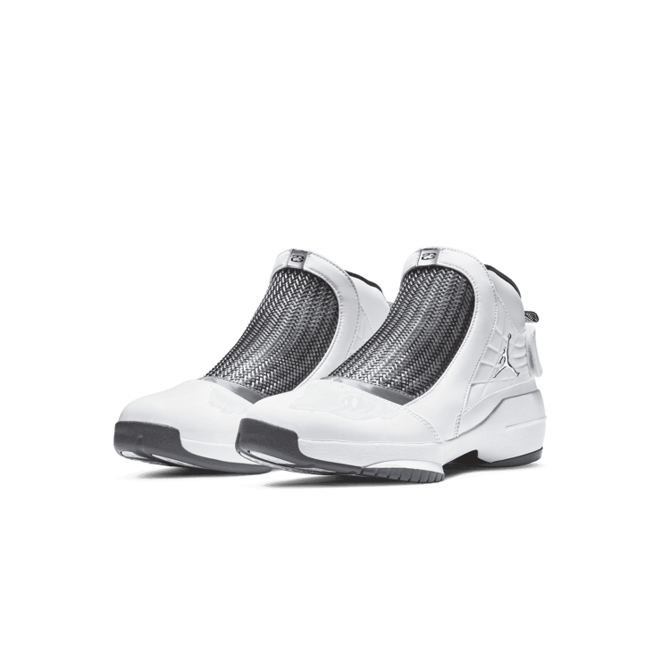 Air Jordan 19 Retro White Flint Grey Angle 2