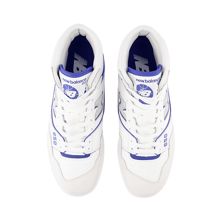 New Balance 650R White Marine Blue Angle 1