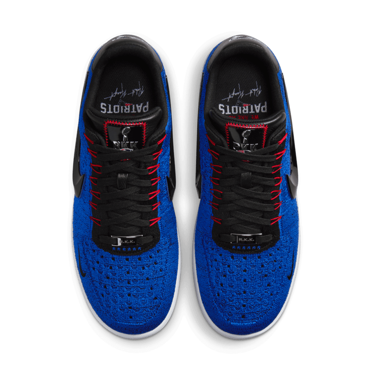 Nike Air Force 1 Ultra Flyknit Patroits Robert Kraft Game Royal (2023) Angle 1