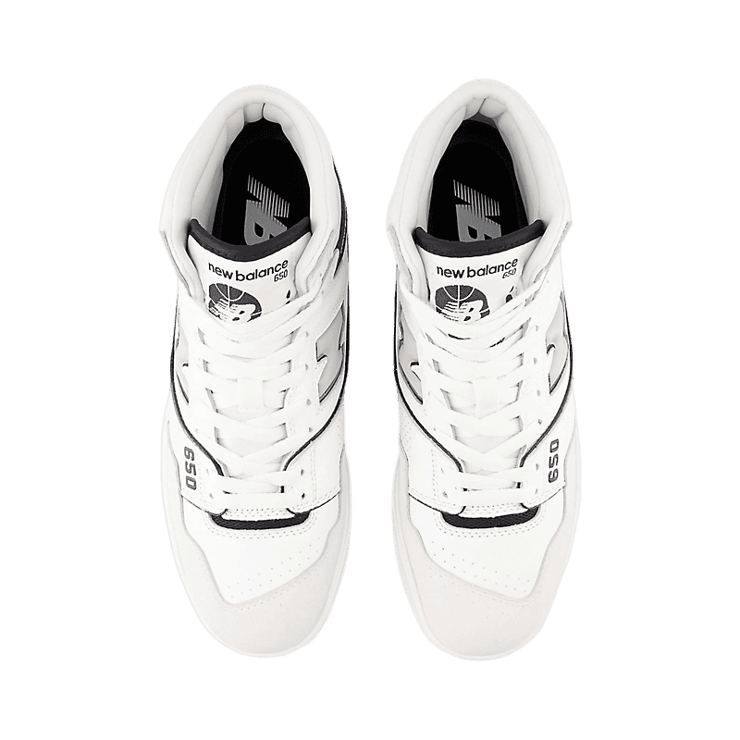 New Balance 650 White Black Angora Angle 1