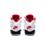 Air Jordan 5 Retro Fire Red Silver Tongue (2020) (GS) Angle 3