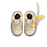 Air Jordan 5 Retro Off-White Sail (TD) Angle 1