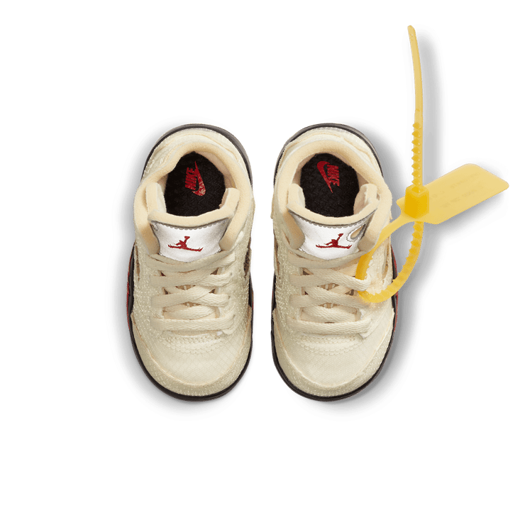 Air Jordan 5 Retro Off-White Sail (TD) Angle 1