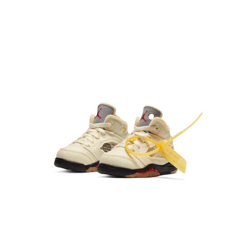Air Jordan 5 Retro Off-White Sail (TD) Angle 2