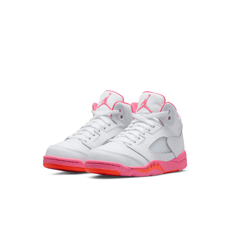 Air Jordan 5 Retro WNBA Pinksicle Safety Orange (PS) Angle 2