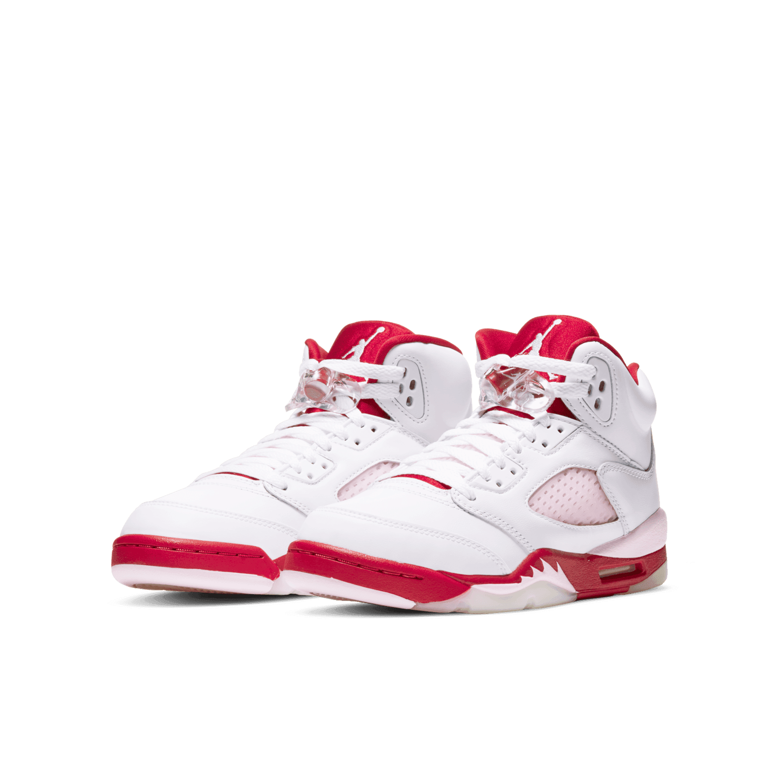 jordan 5 white and red
