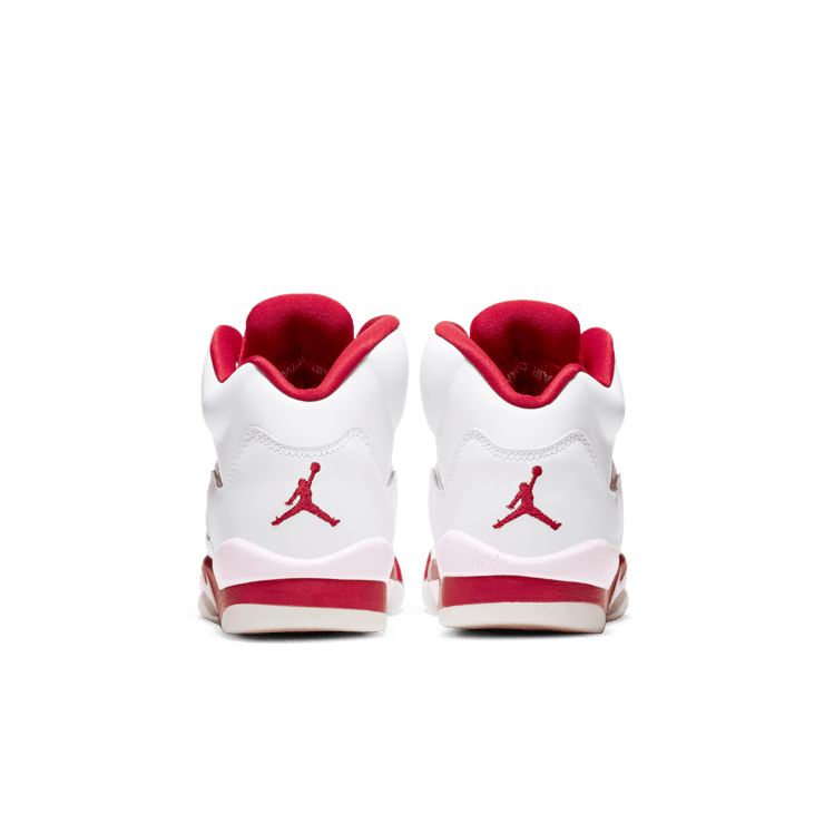 Air Jordan 5 Retro White Pink Red (GS) Angle 3