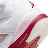 Air Jordan 5 Retro White Pink Red (GS) Angle 5