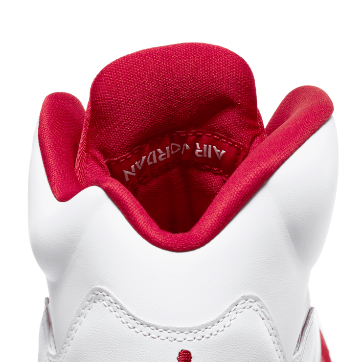 Air Jordan 5 Retro White Pink Red (GS) Angle 7