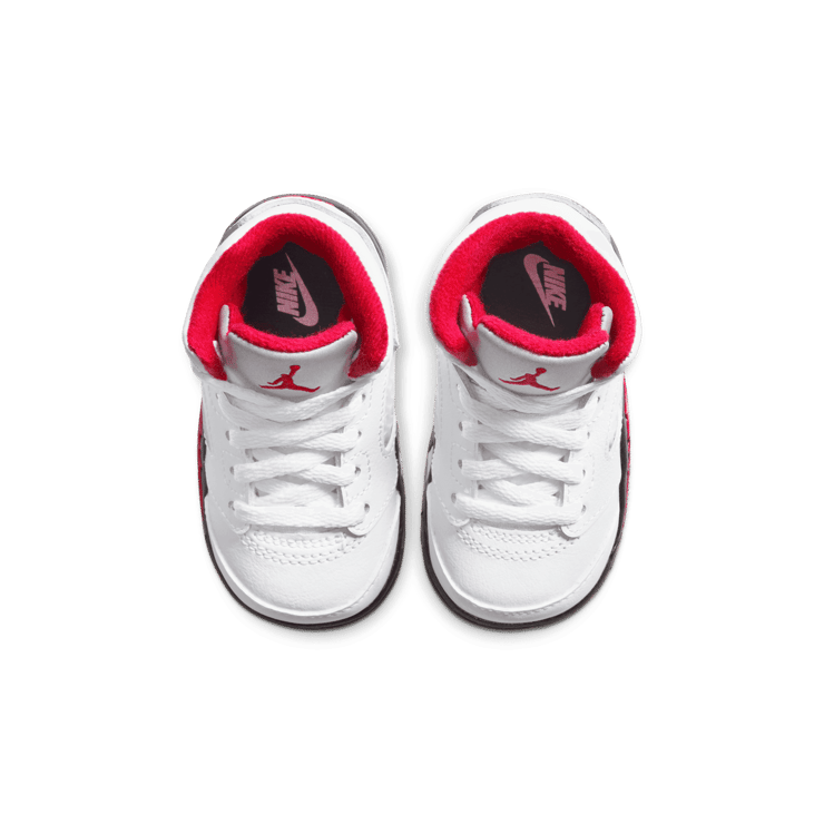 AIr Jordan 5 Retro Fire Red Silver Tongue (2020) (TD) Angle 1