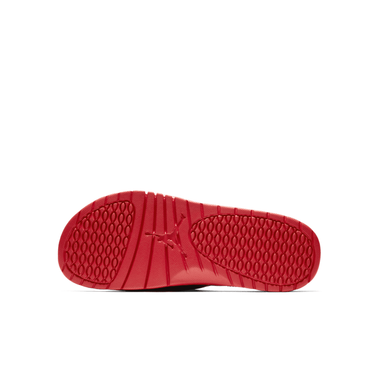 Air Jordan Hydro 5 Retro Black Particle Grey University Red Angle 1