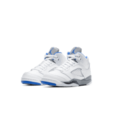 Air Jordan 5 Retro White Stealth (2021) (PS) Angle 2