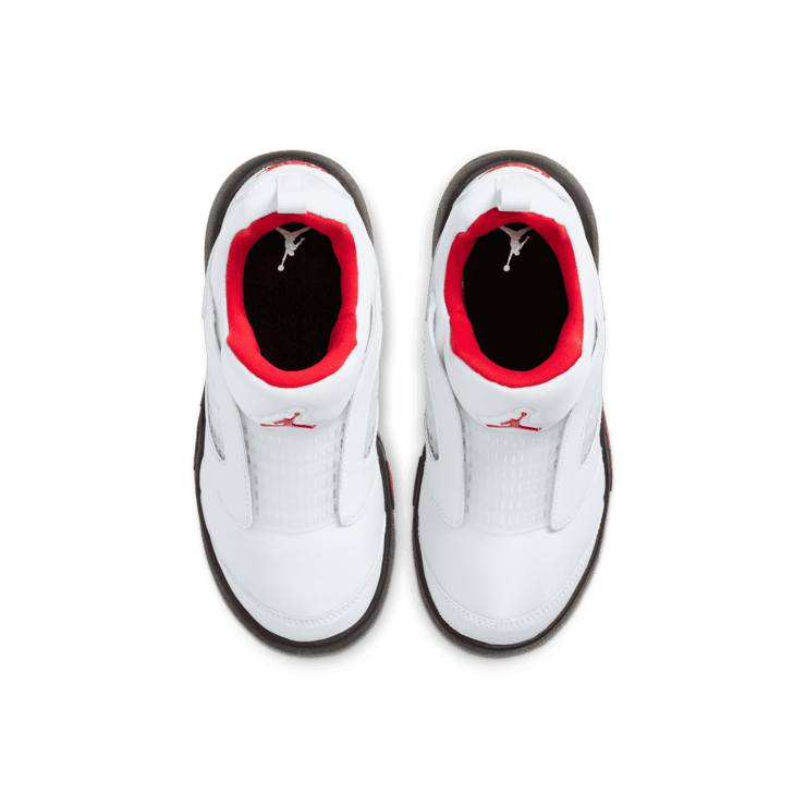 Air Jordan 5 Retro Little Flex White Black University Red (PS) Angle 1
