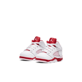 Air Jordan 5 Retro White Pink Red (TD) Angle 2