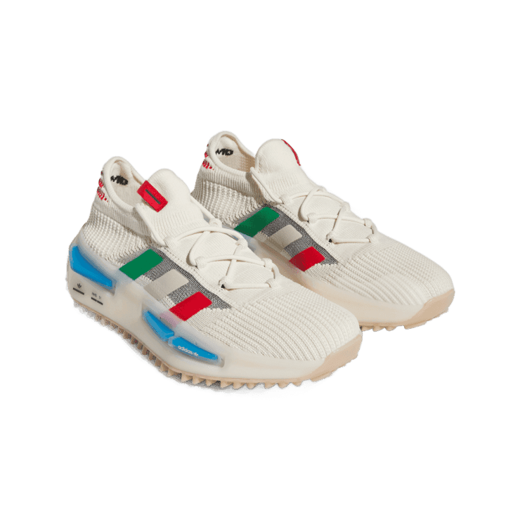 adidas NMD S1 White Red Green Angle 2