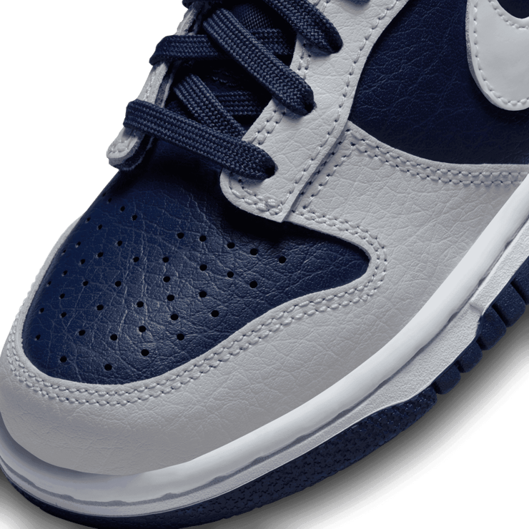 Nike Dunk Low Photon Dust White Midnight Navy (GS) Angle 4