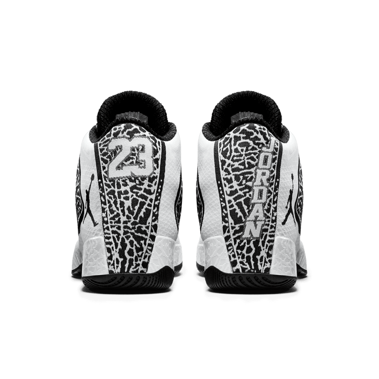 Air Jordan XX9 Black Black White Angle 3