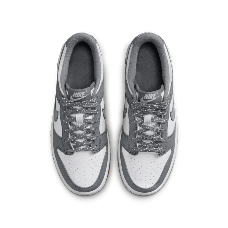 Nike Dunk Low White Smoke Grey Gum (GS) Angle 1