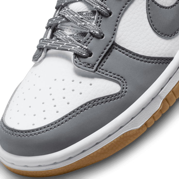 Nike Dunk Low White Smoke Grey Gum (GS) Angle 4