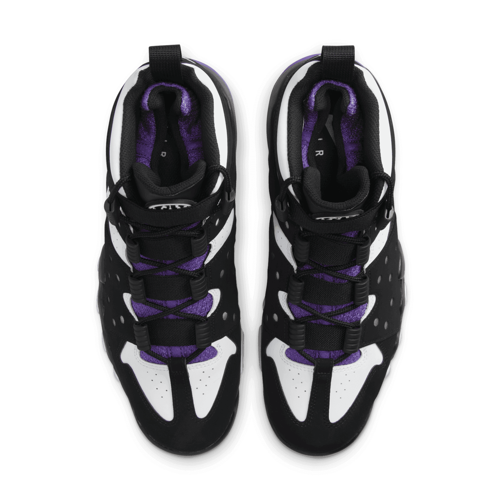 purple black and white barkleys