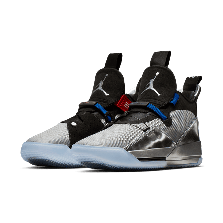 Air Jordan XXXIII Metallic Silver Black All-Star Angle 2