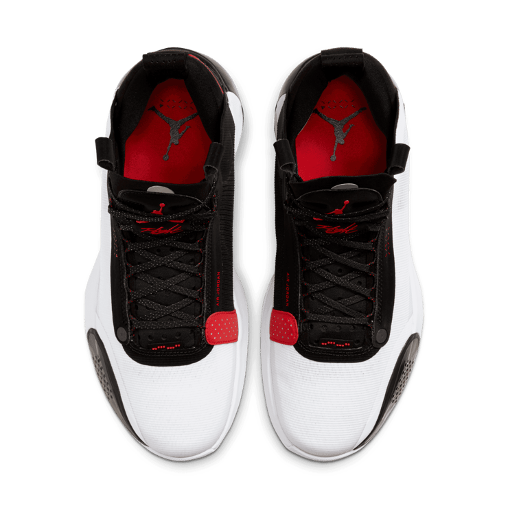 Air Jordan XXXIV White Black Red Angle 1