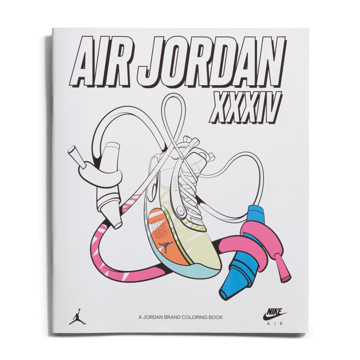 Air Jordan XXXIV Zion Williamson Coloring Book Angle 6
