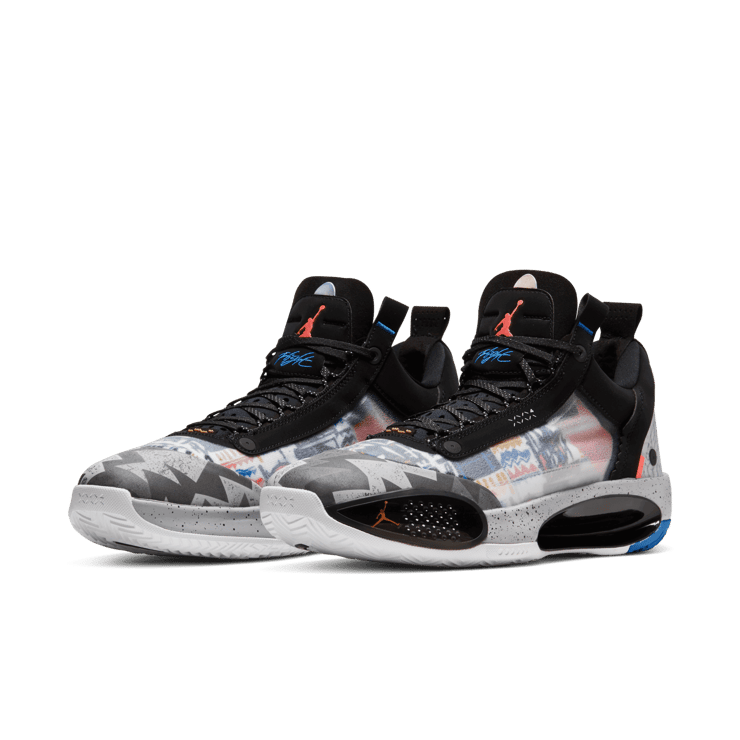 Cz7745 008 Jordan 34 Low Black Laser Orange NIKE AIR JORDAN 34 LOW BLACK LASER ORANGE ZION WILLIAMS For