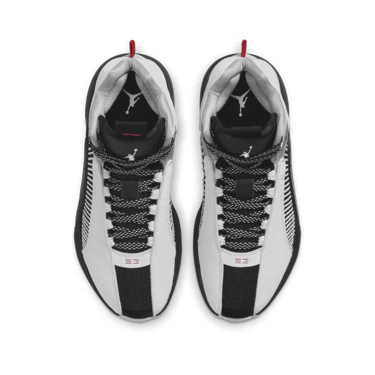 Air Jordan XXXV White Metallic Silver Black (GS) Angle 1