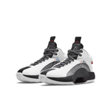 Air Jordan XXXV White Metallic Silver Black (GS) Angle 2