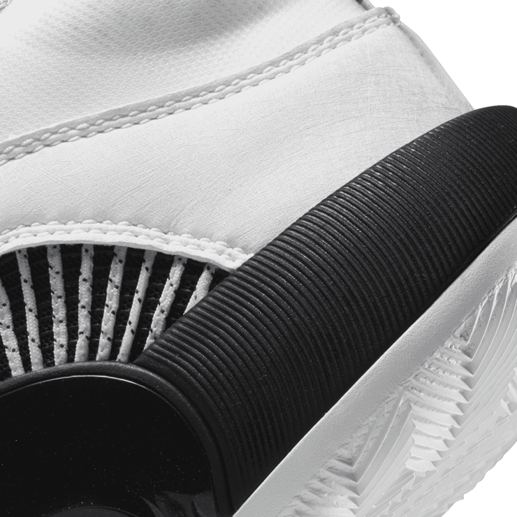 Air Jordan XXXV White Metallic Silver Black (GS) Angle 5