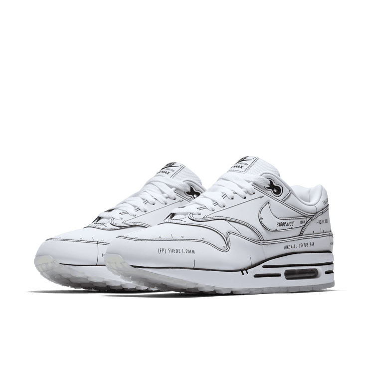 Nike Air Max 1 Tinker Schematic Angle 2