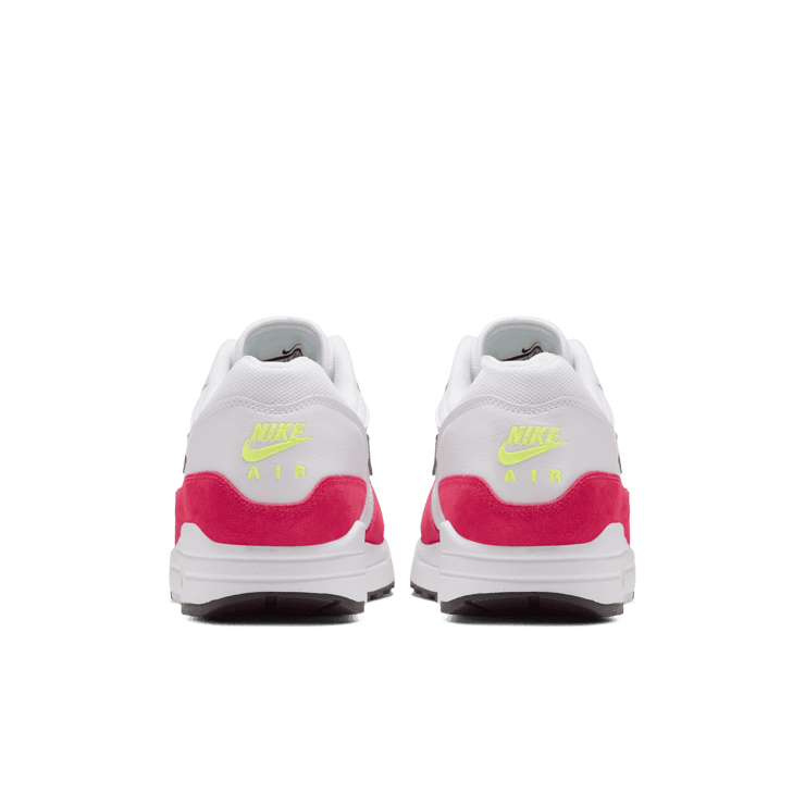 Nike Air Max 1 White Black Volt Rush Pink Angle 3