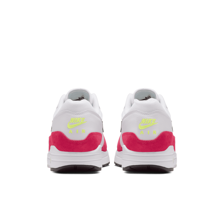 Nike Air Max 1 White Black Volt Rush Pink Angle 3