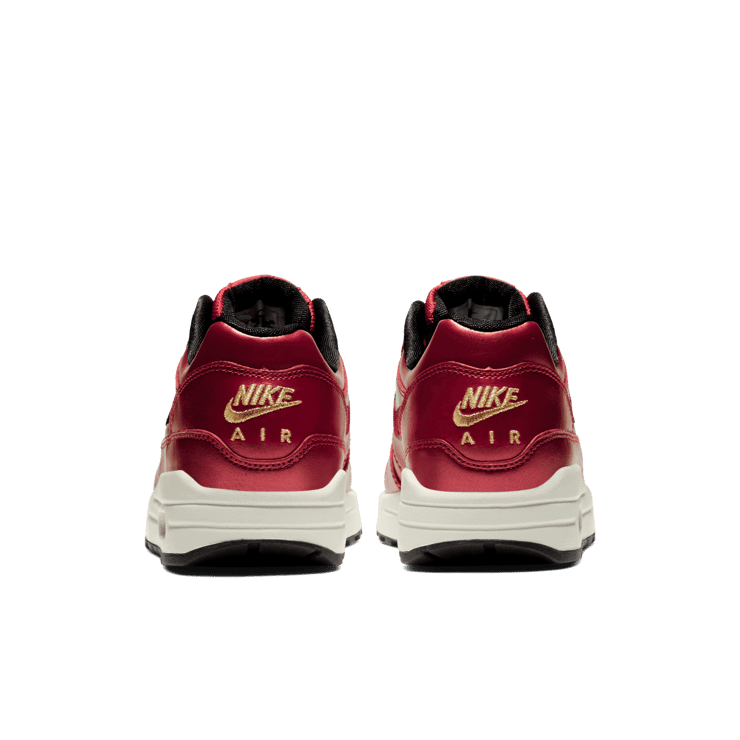 Nike Air Max 1 Red Gold Sequin (W) Angle 3