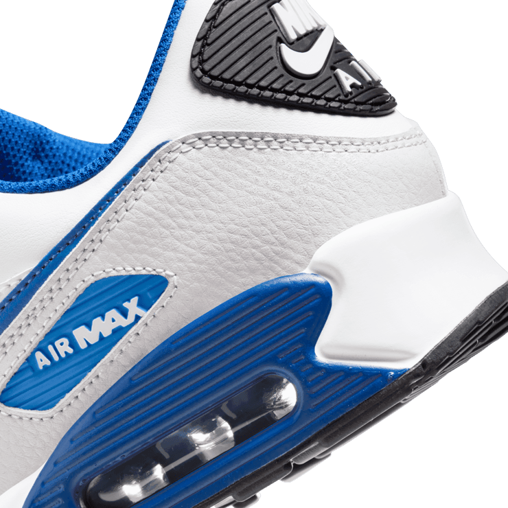 Nike Air Max 90 White Black Royal Angle 5