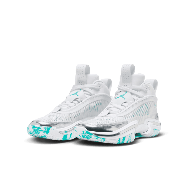 Air Jordan 36 Guo Ailun Jade (GS) Angle 2