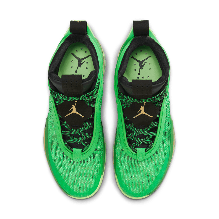 Air Jordan 36 Green and Gold Angle 1