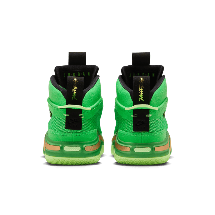 Air Jordan 36 Green and Gold Angle 3