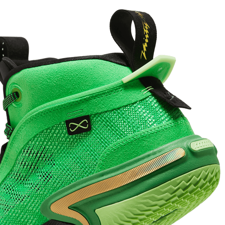 Air Jordan 36 Green and Gold Angle 5