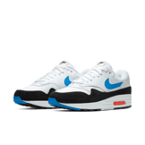 Nike Air Max 1 White Photo Blue Black Angle 2