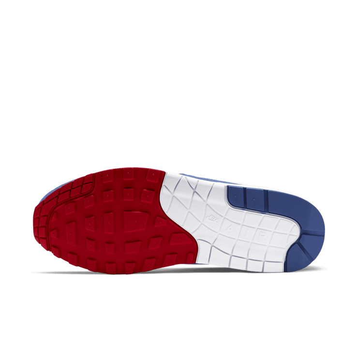 Nike Air Max 1 White Red Blue Angle 0