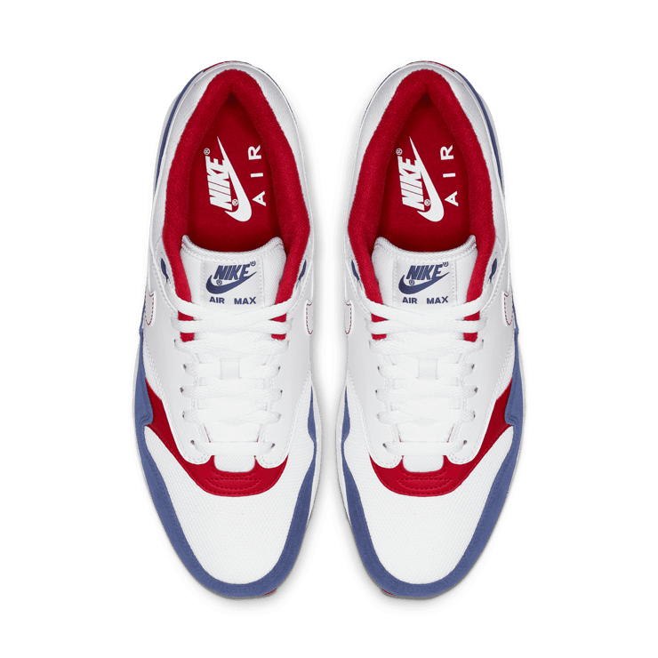 Nike Air Max 1 White Red Blue Angle 1