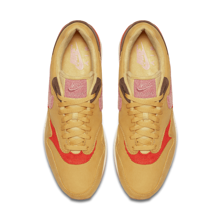 Nike Air Max 1 Crepe Wheat Gold Rust Pink Angle 1