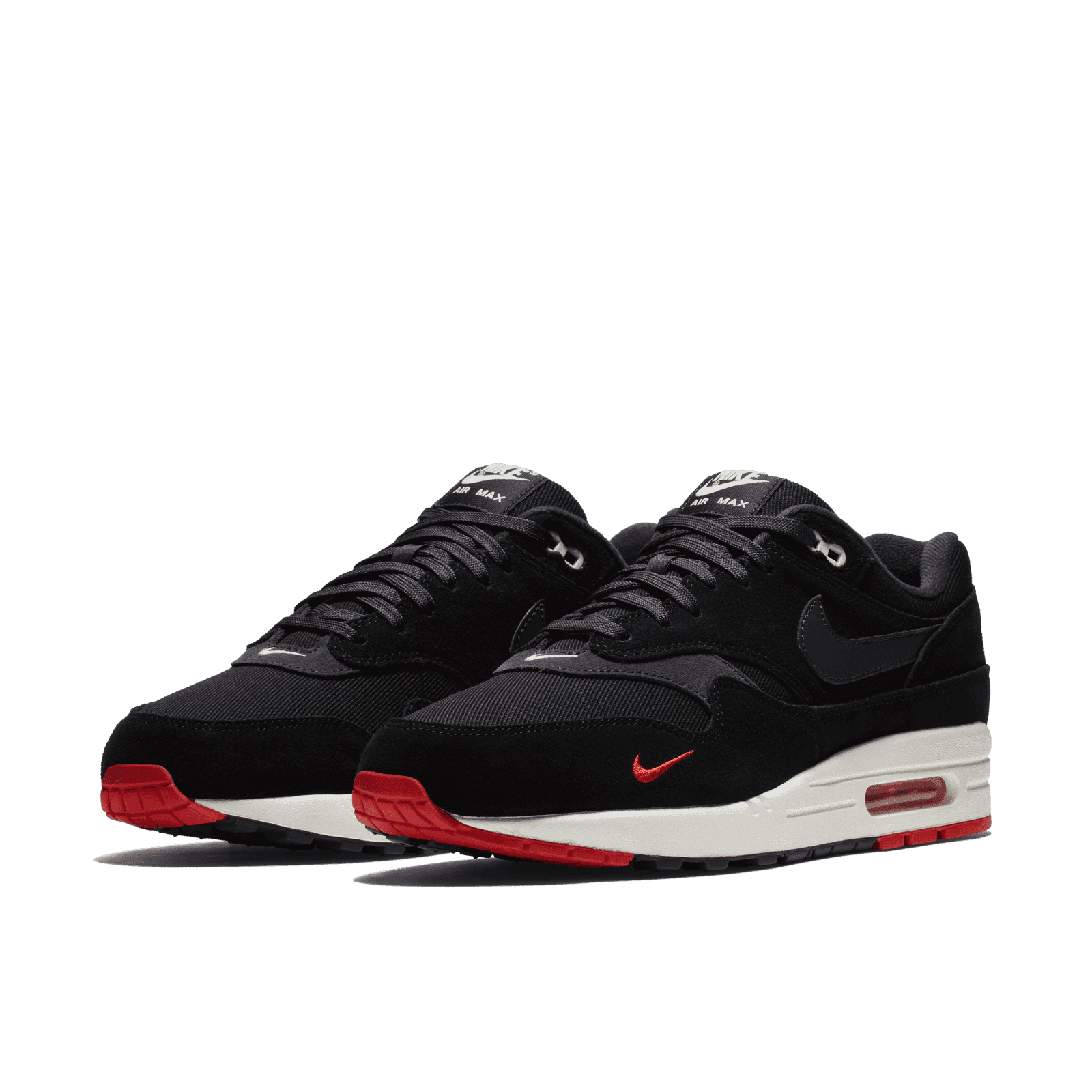 nike air max 1 black mini swoosh